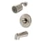 Kingston Brass Tub and Shower Faucet, Brushed Nickel KB6698EX - alternate 1